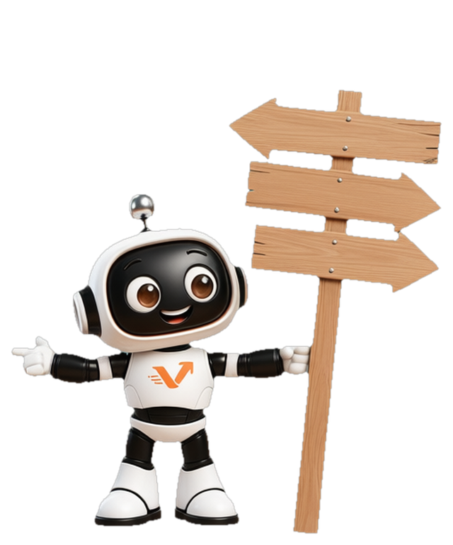 Der vaiacon-Roboter zum Thema Change Management