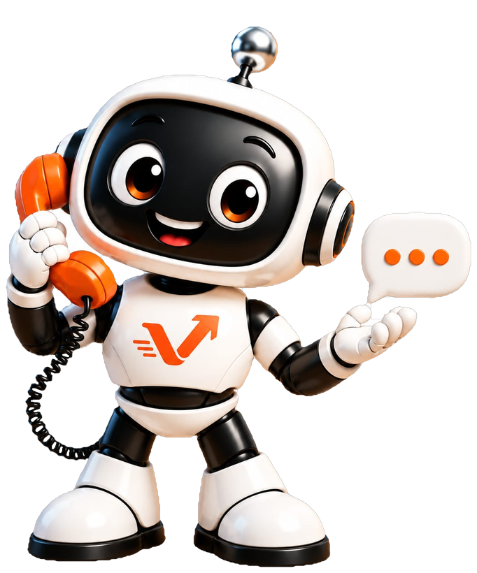 Der vaiacon-Roboter am Telefon