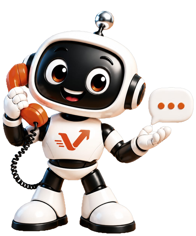 Der vaiacon-Roboter am Telefon